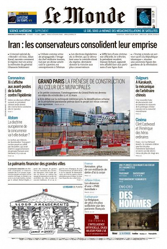 Le Monde du Mercredi 19 Février 2020