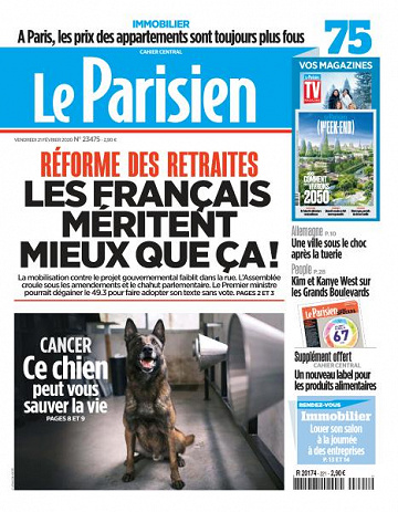Le Parisien du Vendredi 21 Février 2020
