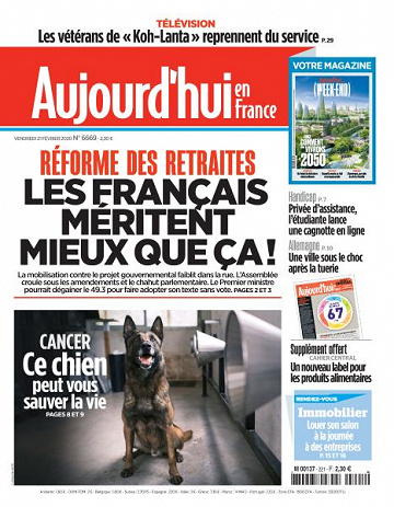 Aujourd’hui en France - 21 Février 2020