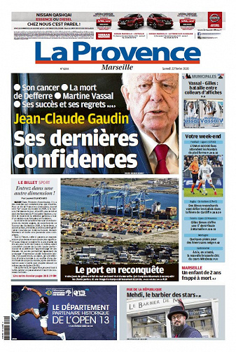La Provence Marseille - Samedi 22 Février 2020