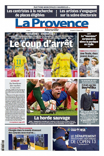 La Provence Marseille - Dimanche 23 Février 2020