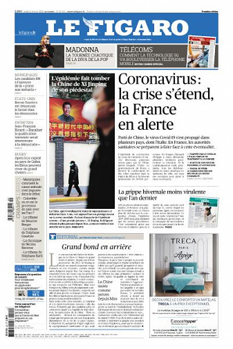 Le Figaro du Lundi 24 Février 2020