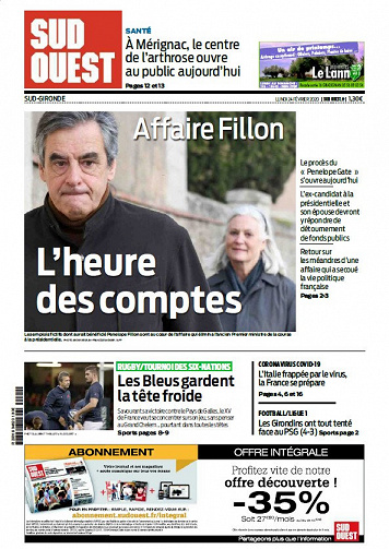 Sud Ouest Sud-Gironde - Lundi 24 Février 2020