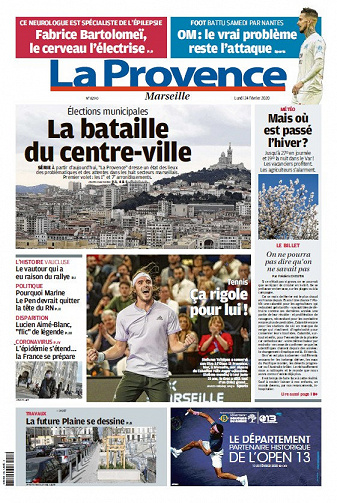 La Provence Marseille - Lundi 24 Février 2020