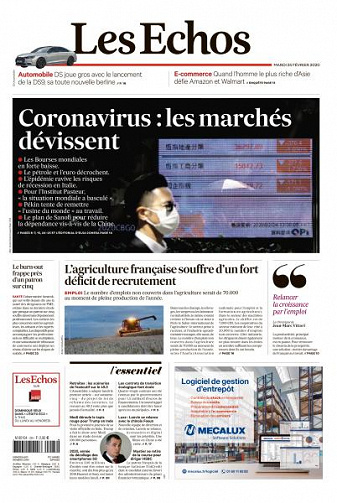 Les Echos du Mardi 25 Février 2020