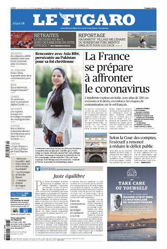 Le Figaro du Mercredi 26 Février 2020