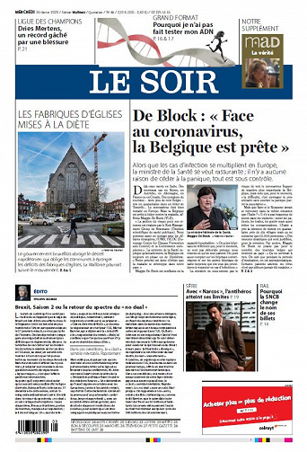 Le Soir - Mercredi 26 Février 2020
