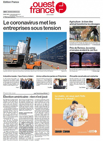 Ouest France - Vendredi 28 Février 2020