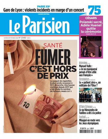 Le Parisien du Samedi 29 Février 2020