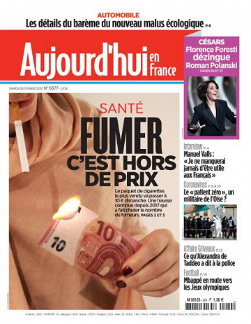 Aujourd’hui en France - 29 Février 2020
