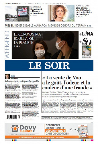 Le Soir - Samedi 29 Février 2020