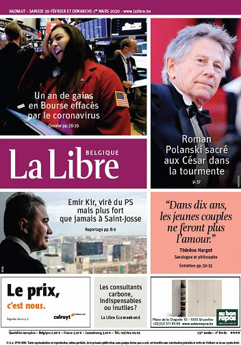 La Libre Belgique - Samedi 29 Février 2020