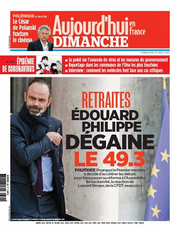 Aujourd’hui en France - 1er Mars 2020