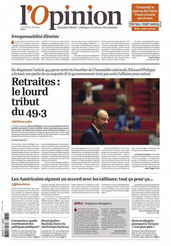 L’Opinion - 2 Mars 2020