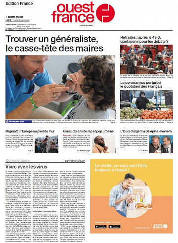 Ouest France - Lundi 2 Mars 2020