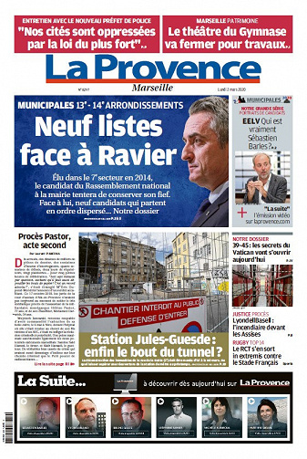 La Provence Marseille - Lundi 2 Mars 2020