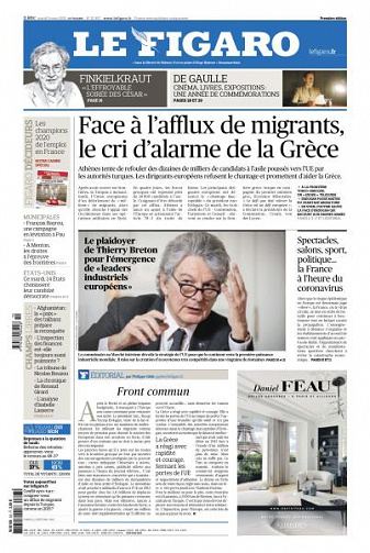 Le Figaro du Mardi 3 Mars 2020