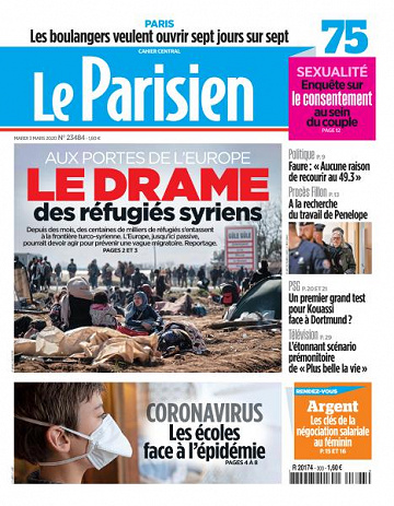Le Parisien du Mardi 3 Mars 2020