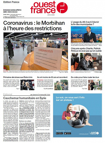 Ouest France - Mardi 3 Mars 2020