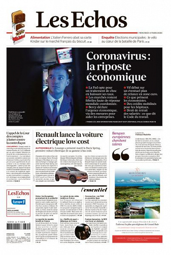 Les Échos du Mercredi 4 Mars 2020