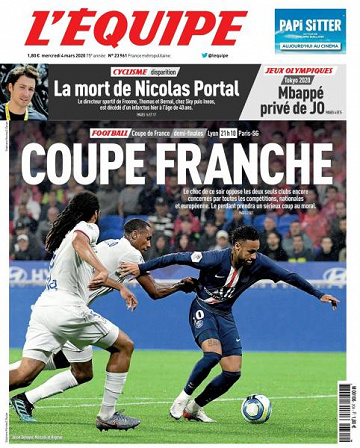 L’equipe du Mercredi 4 Mars 2020