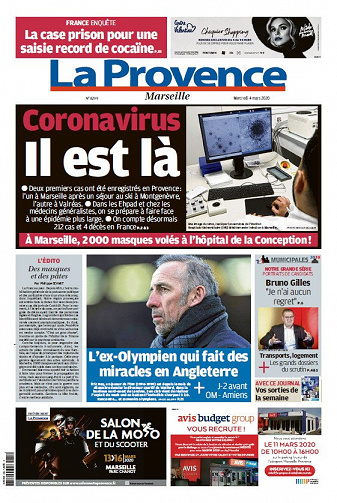 La Provence Marseille - Mercredi 4 Mars 2020