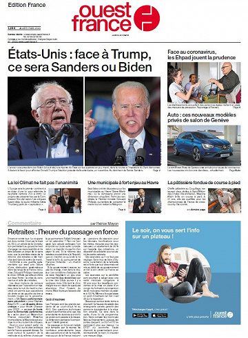 Ouest France - Jeudi 5 Mars 2020