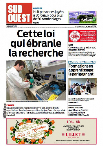 Sud Ouest Sud-Gironde - Jeudi 5 Mars 2020