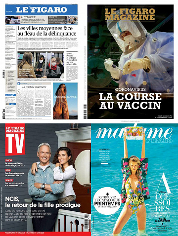 Pack Le Figaro et ses 3 suppléments - Vendredi 6 Mars 2020