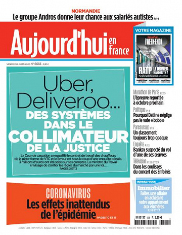 Aujourd’hui en France - 6 Mars 2020
