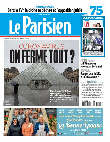 Le Parisien du Samedi 7 Mars 2020