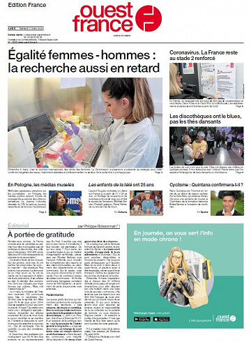 Ouest France - Samedi 7 Mars 2020