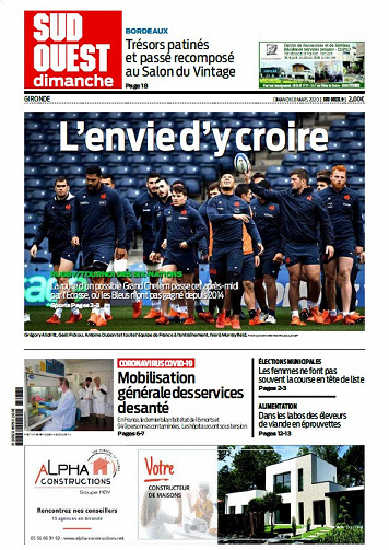 Sud Ouest Dimanche - Gironde - Dimanche 8 Mars 2020