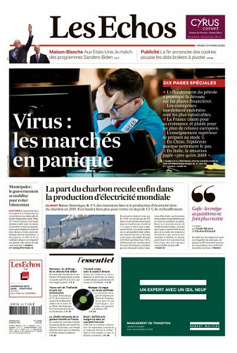 Les Echos du Mardi 10 Mars 2020