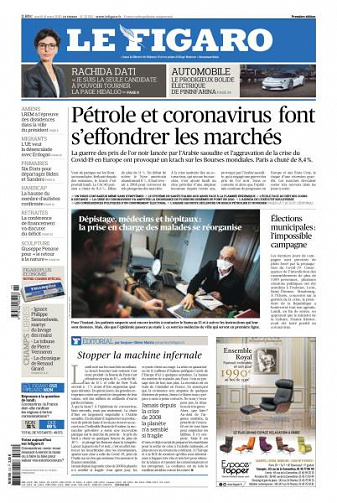 Le Figaro du Mardi 10 Mars 2020