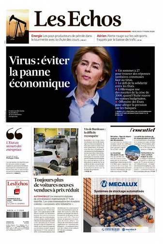 Les Echos du Mercredi 11 Mars 2020