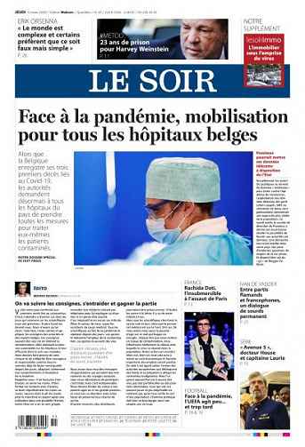 Le Soir - 12 Mars 2020