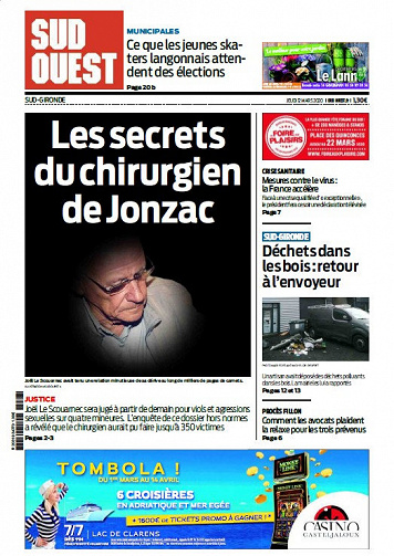 Sud Ouest Sud-Gironde - Jeudi 12 Mars 2020