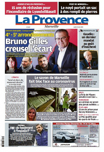 La Provence Marseille - Jeudi 12 Mars 2020