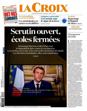 La Croix - 13 Mars 2020
