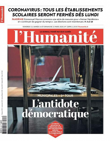 L’Humanite - 13-15 Mars 2020