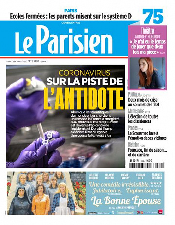 Le Parisien du Samedi 14 Mars 2020
