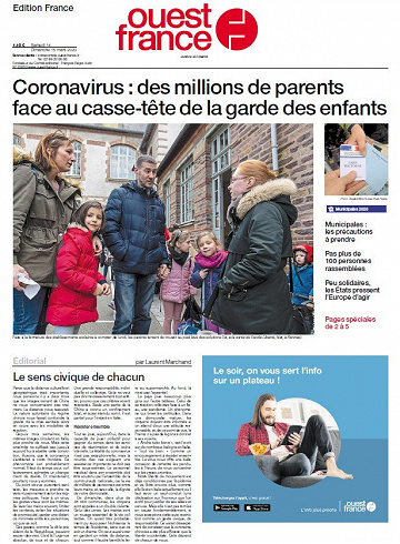 Ouest France - Samedi 14 Mars 2020