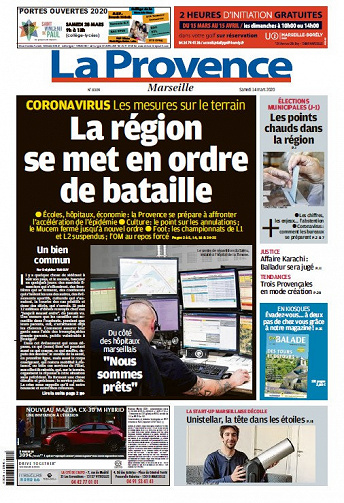 La Provence Marseille - Samedi 14 Mars 2020