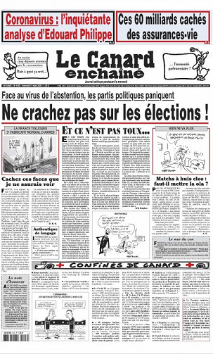 Le Canard enchaîné N°5183 - 11 au 17 Mars 2020