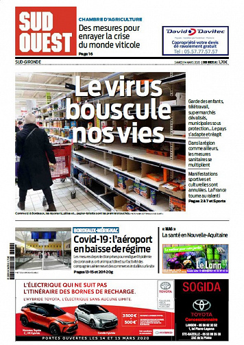 Sud Ouest Sud-Gironde - Samedi 14 Mars 2020
