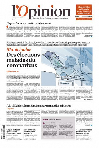 L’Opinion - 16 Mars 2020