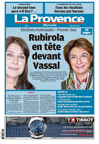 La Provence Marseille - Lundi 16 Mars 2020