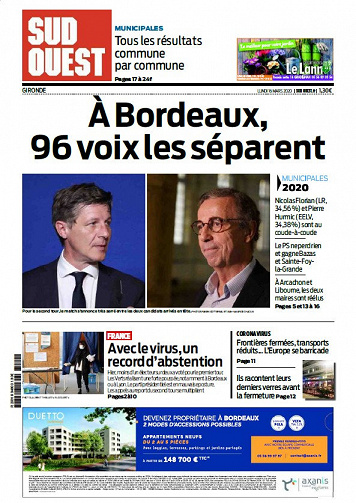 Sud Ouest Gironde - Lundi 16 Mars 2020