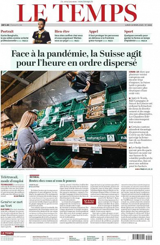 Le Temps - 16 Mars 2020